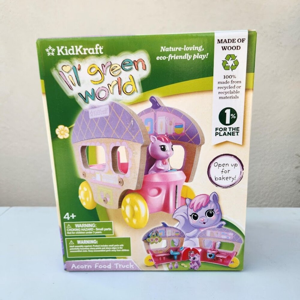 NEW KidKraft Squirrel Wooden Food Truck Doll Figure Bakery Montessori Playhouse